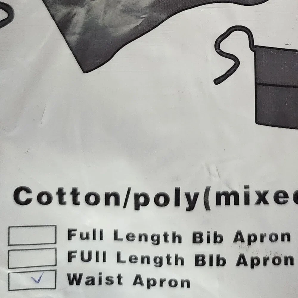 Winwear Black Cotton Poly Three Pocket WA-1221 Professional Waist Apron OSFM